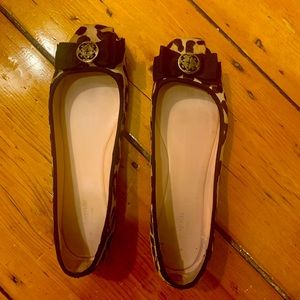 Kate Spade Calf skin leopard-print flats size 10.5.